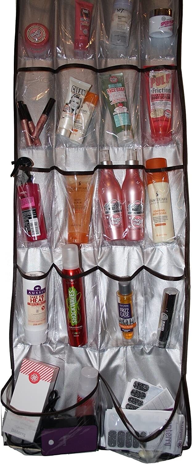Over Door Storage Organiser Rack Pockets Shoe Toys Kitchen Closet Box Hanging