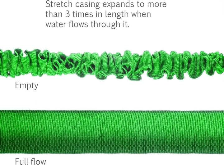 Expandable Garden Hose Pipe Flexible 100ft with Spray Gun Nozzle Water Expanding