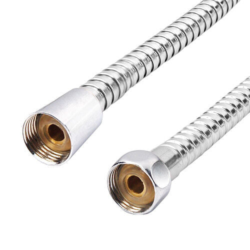 2m Flexible Stainless Steel Chrome Standard Shower Head Bathroom Hose Pipe New