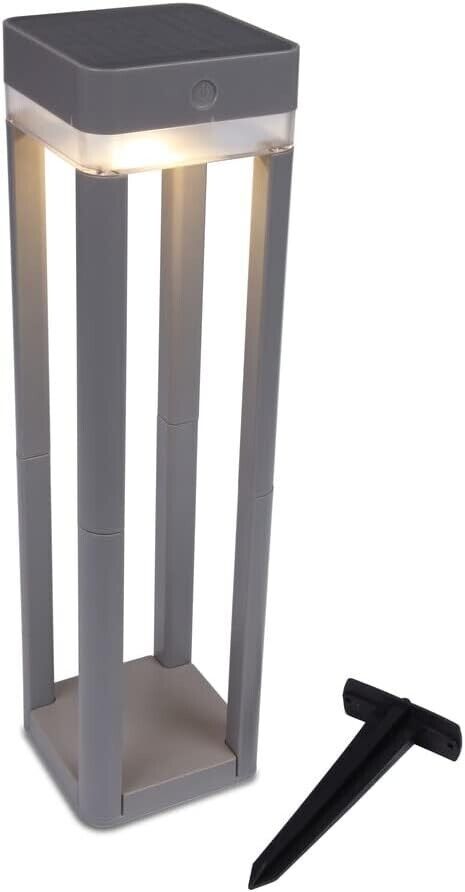 Solar Powered Path Lights Garden Stake Outdoor Adjustable Lantern Ornament White