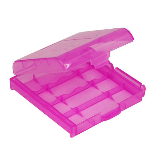 5 x Hard Plastic Case Holder Storage Box Cover for Rechargeable AA AAA Batteries