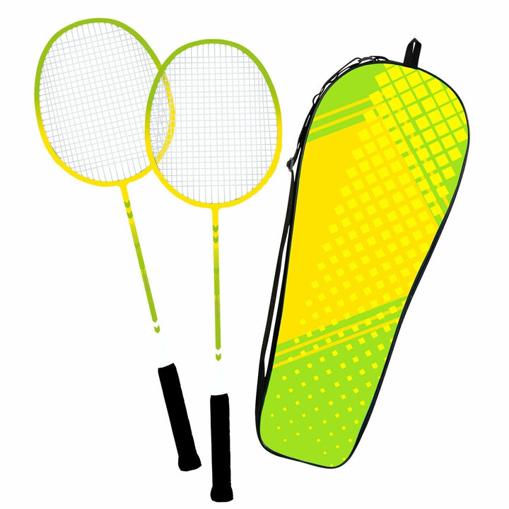 Badminton 2 Racket & Shuttlecocks Set Pro Raquet Adults Children Kit Game Garden