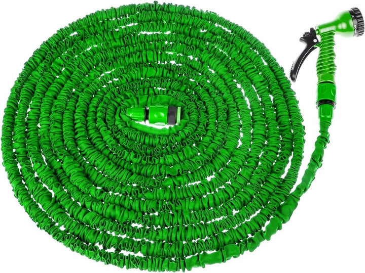 Expandable Garden Hose Pipe Flexible 100ft with Spray Gun Nozzle Water Expanding