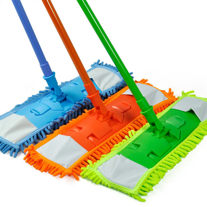 Extendable Microfibre Floor Mop Cleaner Sweeper Wooden Laminate Tile Wet Dry