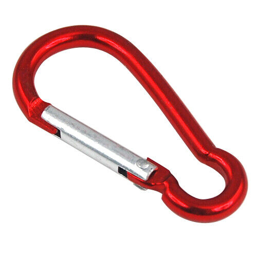 5 x Carabiner Clip Snap Hook Small Keyring for Camping Sports Karabiner Metal