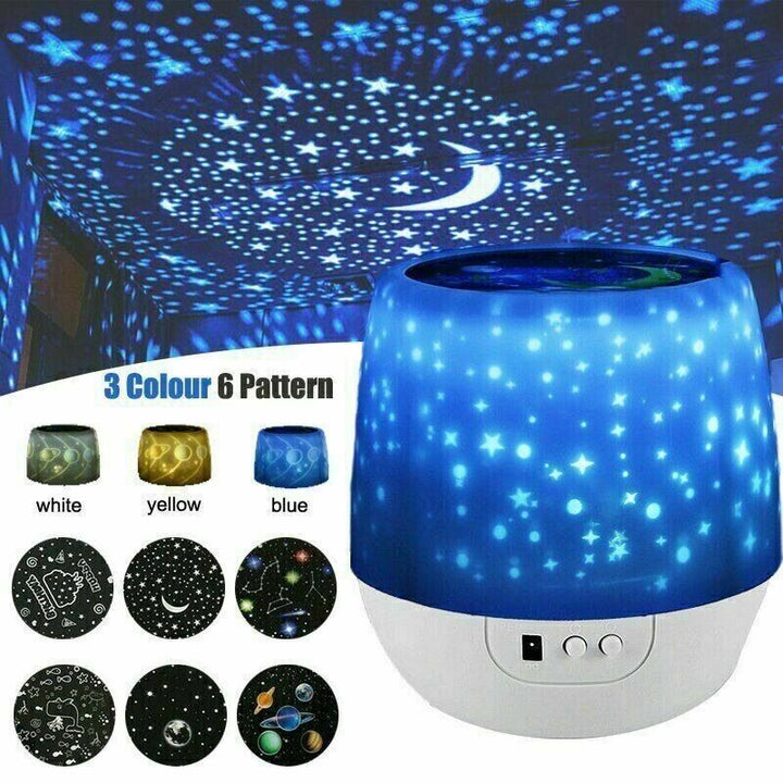 Star Light Projector USB Night Baby Adult Sky Moon Lamp LED Galaxy Ceiling Wall