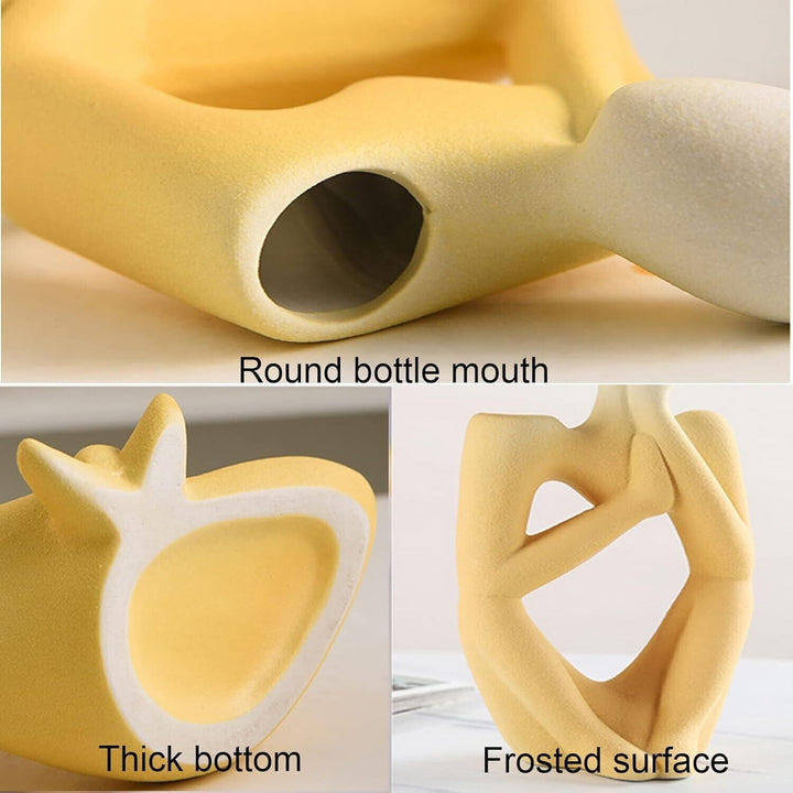 Ceramic Vase Small Plant Pot Table Decoration Desk Home for Decor Gift Modern