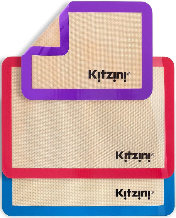 Silicone Baking Mat Set Non Stick Sheet Large Oven BPA Free Reusable Thick