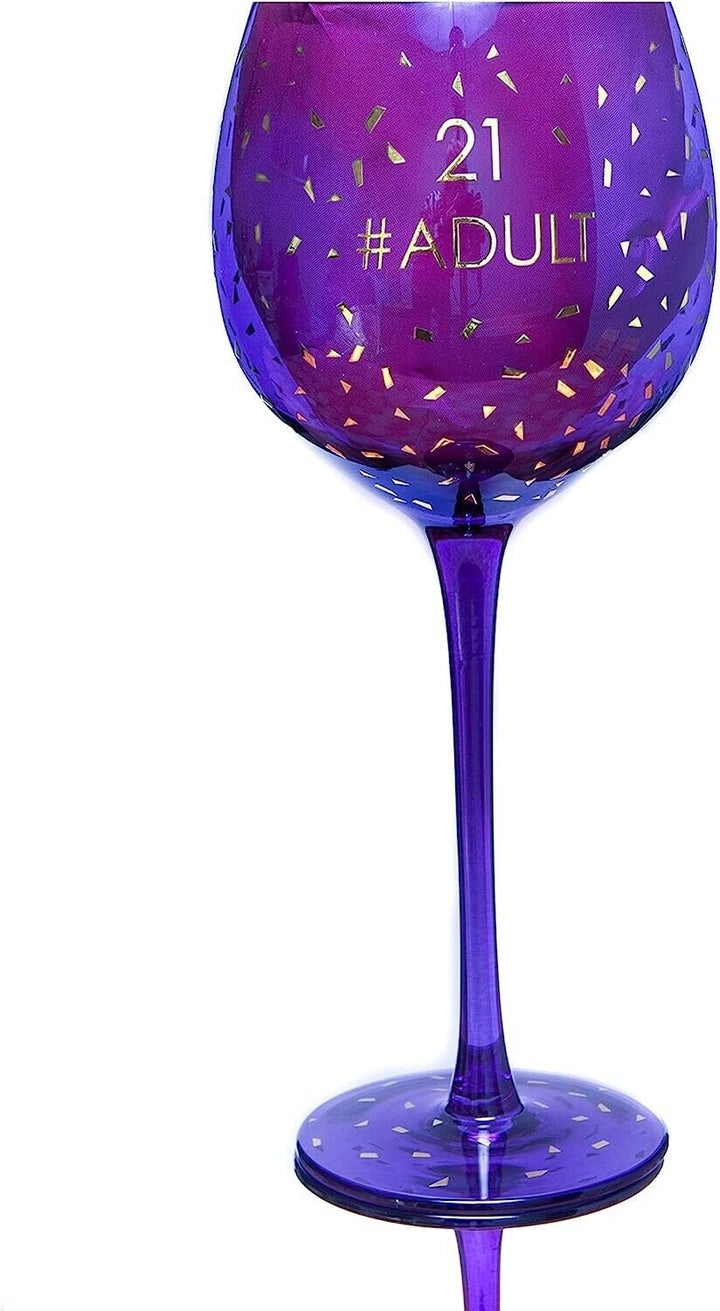 21st Birthday Gifts for Her Wine Glass Novelty Boxed Birthday Ideal Party Girls