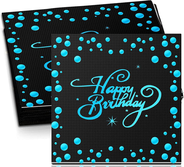 Happy Birthday Napkins Party x48 Tableware Decorations Serviettes Tissues Paper