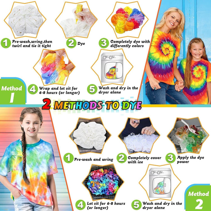 Tie Dye Set Kit 32 Colours Kids Adults Big Box Textile Paint Professional Craft