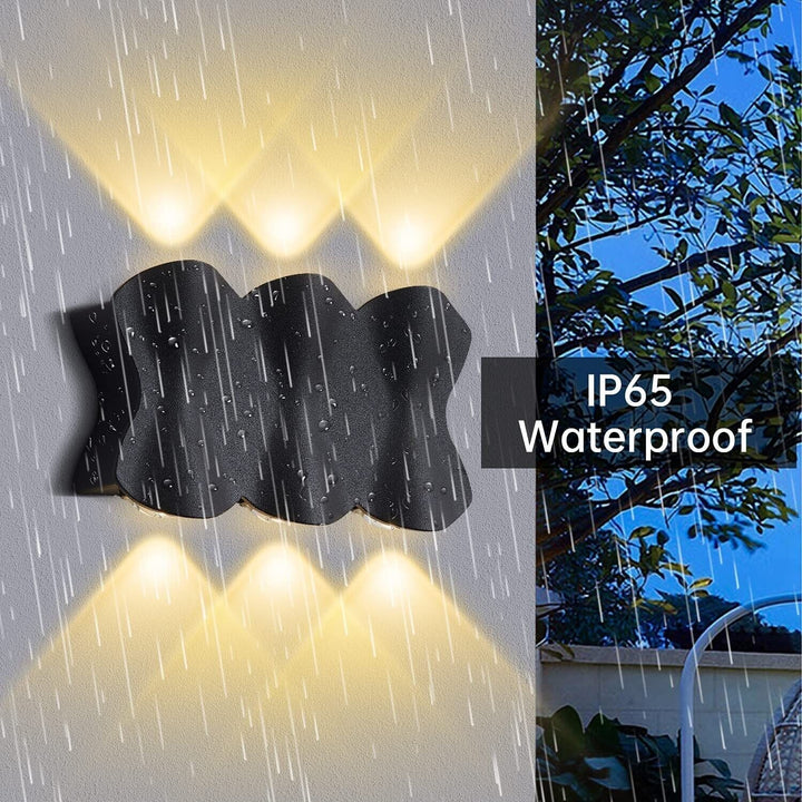 Outdoor Wall Lights Mains LED Up Down Indoor Sconce Lamp IP65 Waterproof Fixture