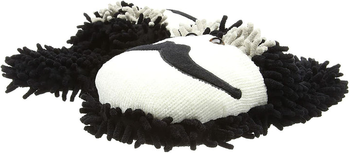 Aroma Home Ladies Moustache Slip On Slippers Size 4-7 Comfy With Grip Anti-Slip