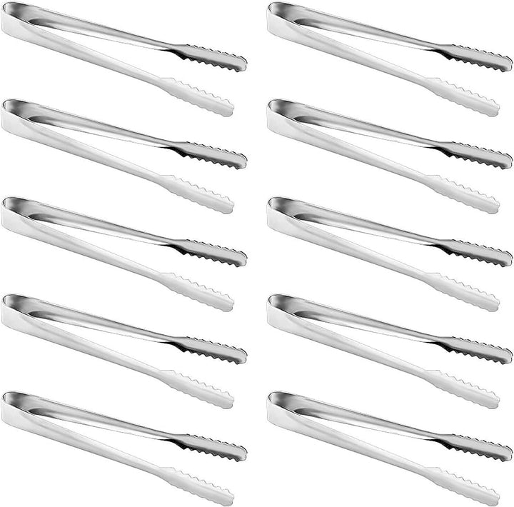 Ice Cube Tongs Small Stainless Steel Serving Sugar Sweets Kitchen Buffet Lemon