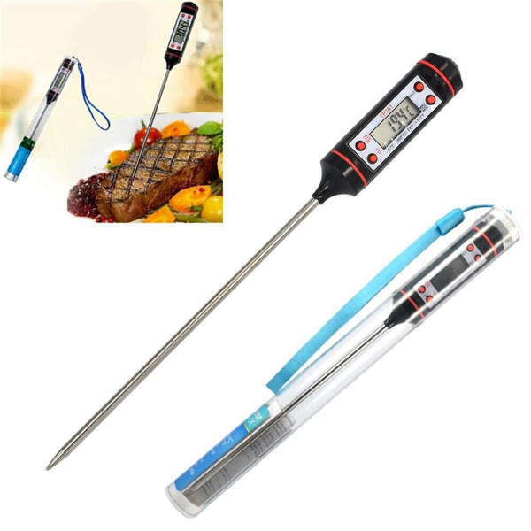 Digital Food Thermometer Temperature Probe Meat Cooking Jam Sugar BBQ Turkey