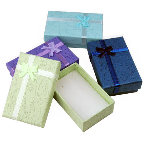 12 x Luxury Cardboard Boxes for Gifts Jewellery Pendant Earring Bracelet Bangle