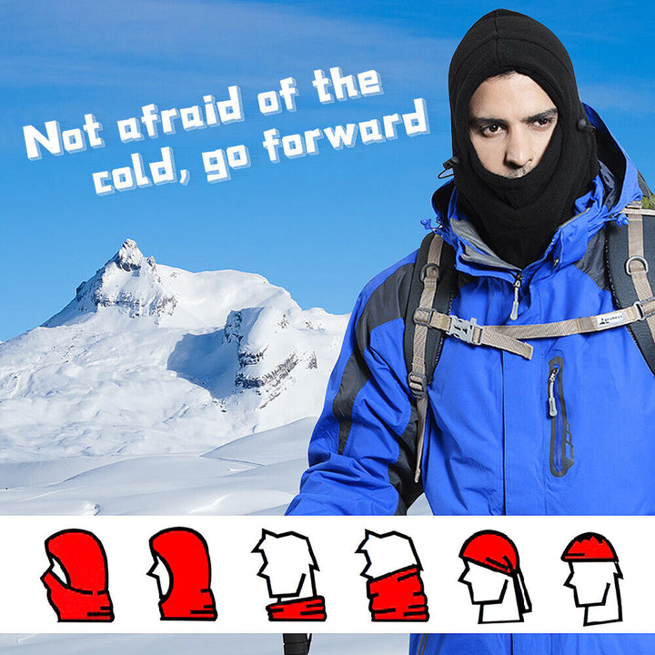Thermal Balaclava Fleece Hood Mask Head & Neck Warmer Ski Motorcycle Snood