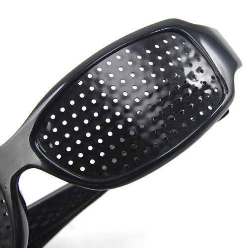 Black Eyesight Improvement Vision Care Exercise Eyewear Pinhole Glasses Training