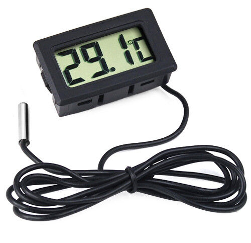 Digital LCD Thermometer for Fridges Freezers Coolers Chillers Mini 2M Probe