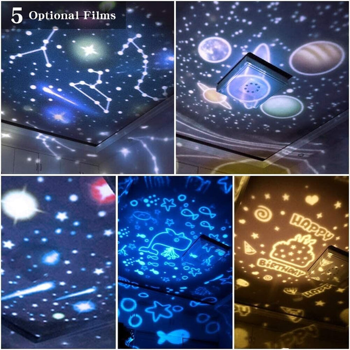 Star Light Projector USB Night Baby Adult Sky Moon Lamp LED Galaxy Ceiling Wall