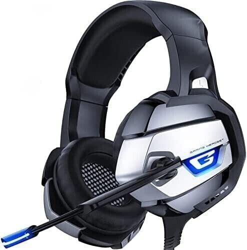 Gaming Headset with Microphone for PC Laptop PS4 Xbox One PS5 Headphones LED USB