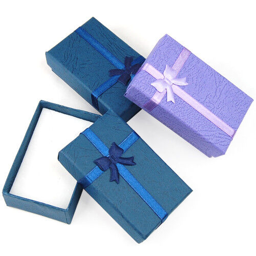 12 x Luxury Cardboard Boxes for Gifts Jewellery Pendant Earring Bracelet Bangle