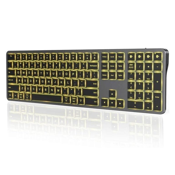 Backlit Bluetooth Keyboard Rechargeable for Mac iPad Tablet Windows iMac Pro/Air