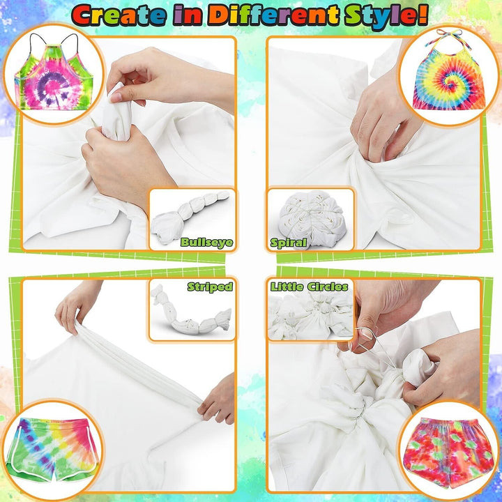 Tie Dye Set Kit 32 Colours Kids Adults Big Box Textile Paint Professional Craft