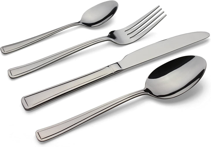 Stainless Steel Cutlery Set 24 Piece Dinner Grunwerg Boxed Classic Harley Pack