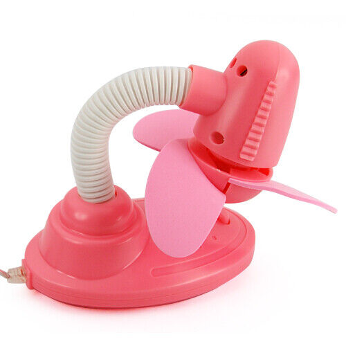 Mini USB Desk Fan Small Quiet Personal Cooler Girls Bedside Table Portable
