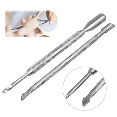 Stainless Steel Nail Cuticle Spoon Pusher Remover Cutter Nipper Clipper Cut Set