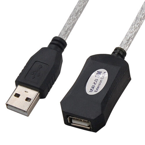 5M USB Active Repeater Cable Extension Lead for Computer Plug Socket Extender