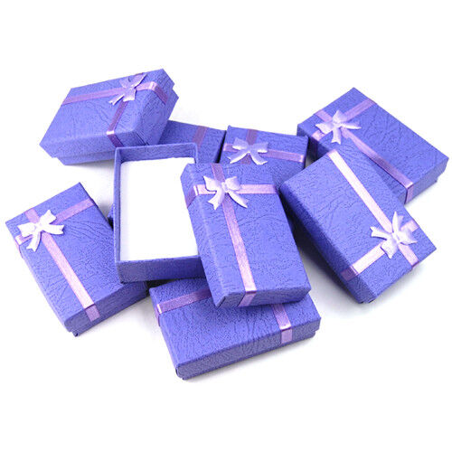 12 x Luxury Cardboard Boxes for Gifts Jewellery Pendant Earring Bracelet Bangle