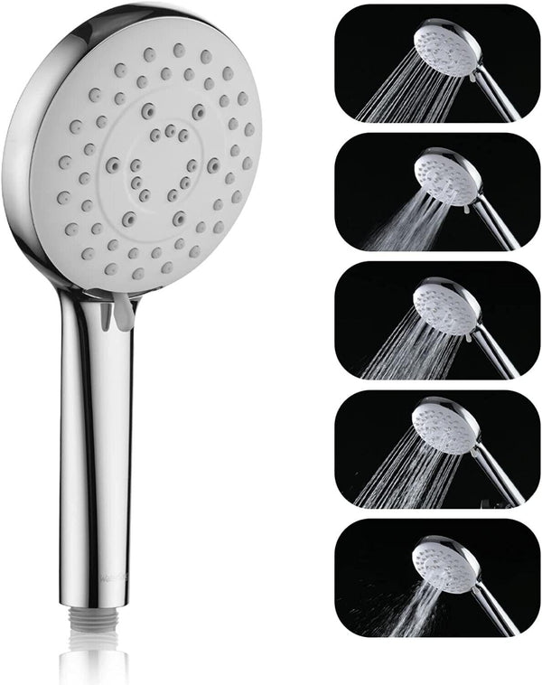 Shower Head High Pressure Large Replacement Universal Handheld 5 Spray Modes