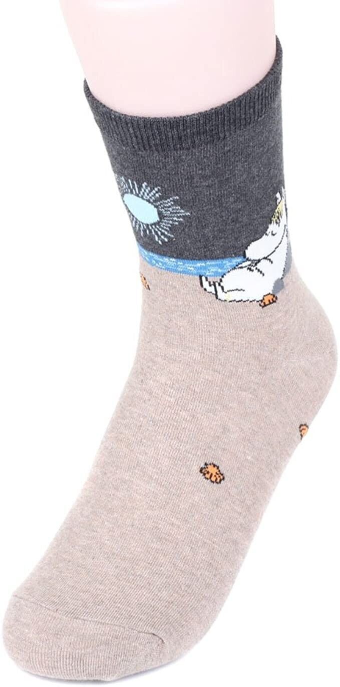4 Pairs Moomin Womens Girls Crew Socks Cartoon Ladies Ankle Clothing Xmas Gift
