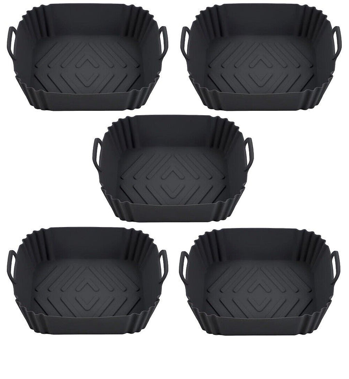 Air Fryer Silicone Liners Square Oven for Ninja With Handles Large Accessories
