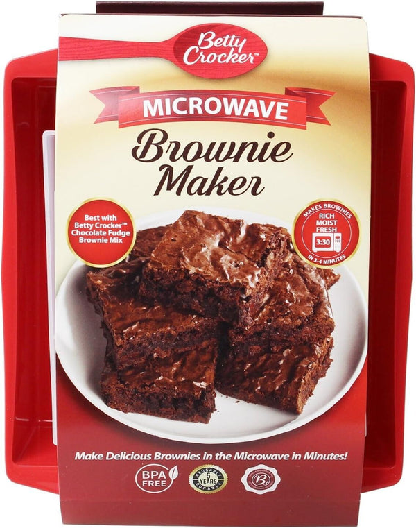 Chocolate Brownies Microwave Maker Betty Crocker Easy Home Cooking Kitchen