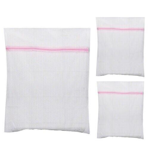 3x Zipped Laundry Washing Machine Mesh Net Bra Socks Lingerie Underwear Wash Bag