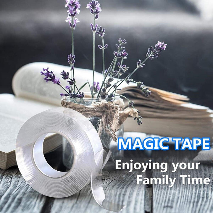 Clear Double Sided Tape Sticky Heavy Duty Strong for Xmas Halloween Decorations