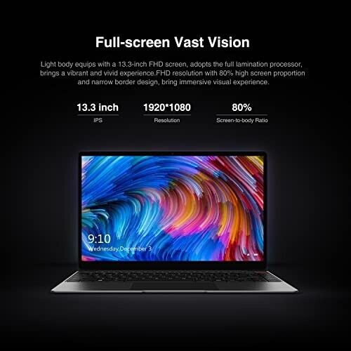 Laptop Windows 10 Student Kids Gaming Cheap Intel Core M3 8GB RAM 256GB 13.3"