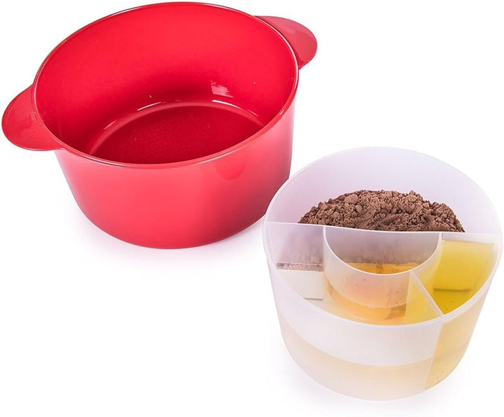 Cake Maker Microwave Mixer Tins Microwave Round Set Dish Kitchen Chocolate Bowl