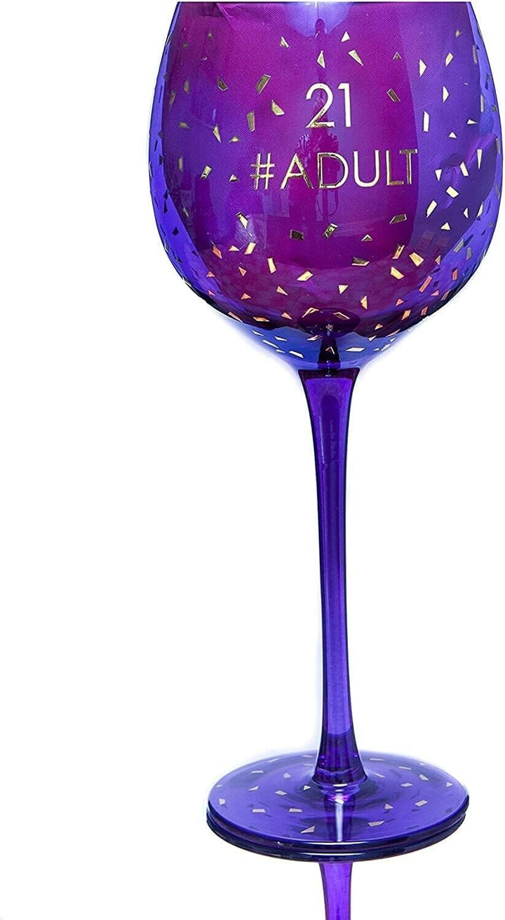21st Birthday Gifts for Her Wine Glass Novelty Boxed Birthday Ideal Party Girls