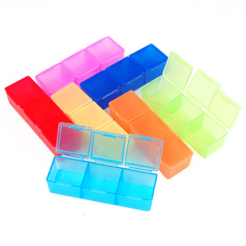 Weekly Pill Box Daily Organiser Medicine Tablet Storage Dispenser 7 Day Small