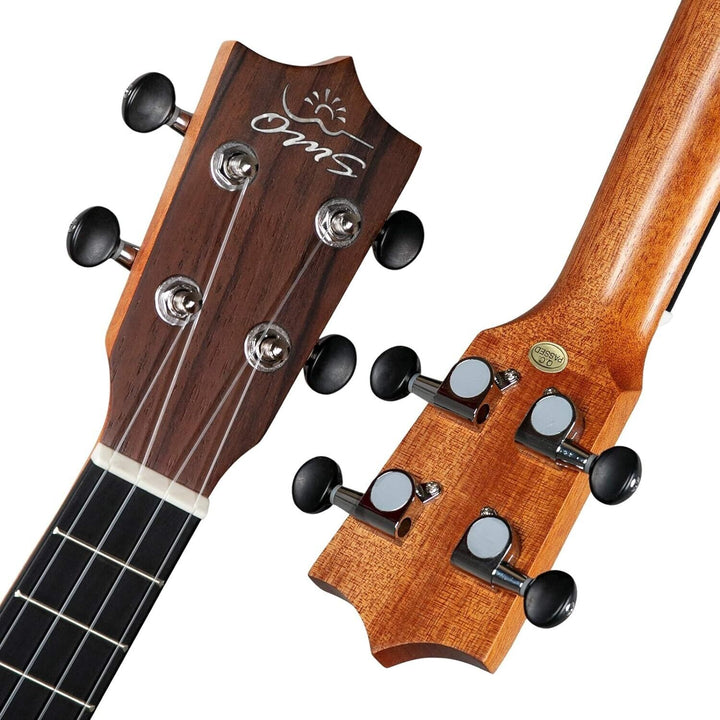 Enya Concert Ukulele with Case Mahogany Top for Starter Kit Beginner Adult Child