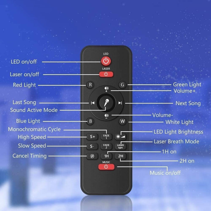 Galaxy Starlight Sky Projector Night Adult Baby Bedroom LED Starry Light Lamp