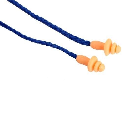 Ear Plugs With Cord Noise Cancelling Silicone Corded 10 Pairs Work Band Reusable