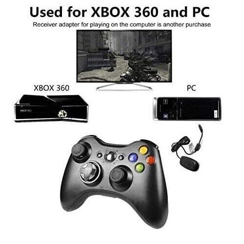 Xbox 360 Wireless Controller Gamepad for Microsoft PC Windows 7/8/10/11 Console