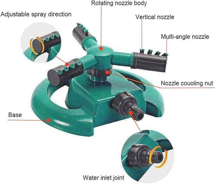 Garden Lawn Water Sprinkler Grass Plants Hose Pipe Connector Hozelock Compatible