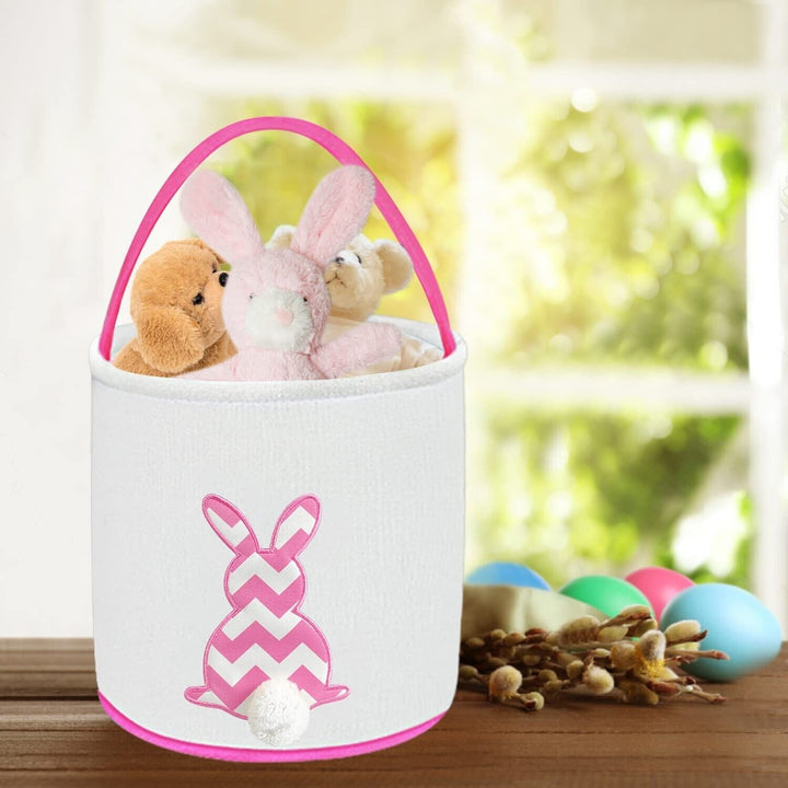 Easter Eggs Hunt Basket Bag Collect Storage Toys Chocolate Party Gifts Bucket