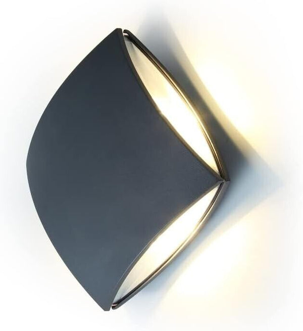Lutec LED 4000K Wall Light Grey